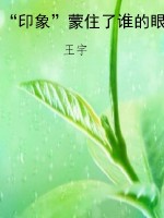 “印象”蒙住了谁的眼