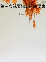 第一次就要找到问题要