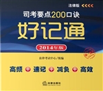 司考要点200口诀好记