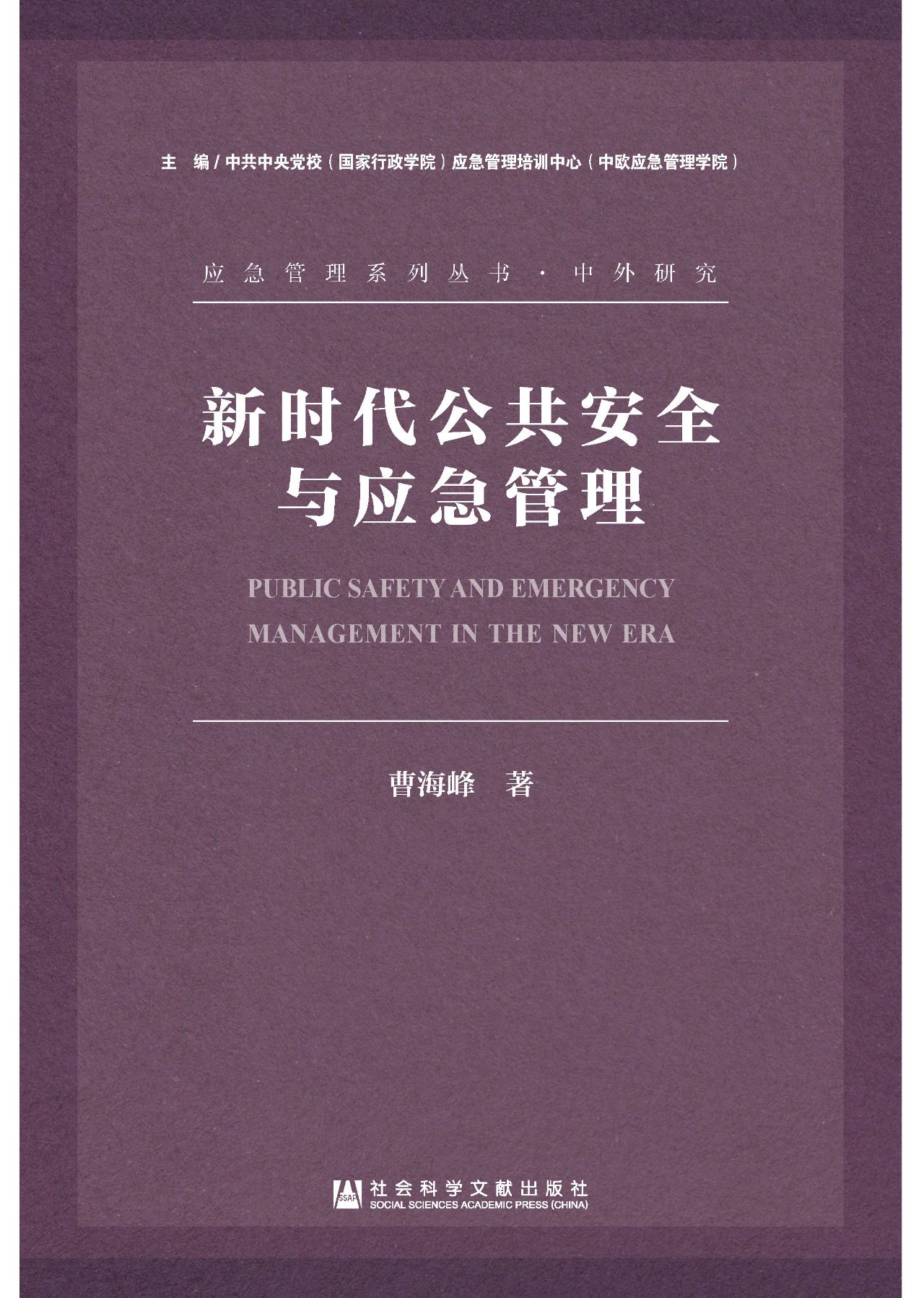 新时代公共安全与应急