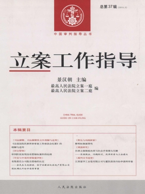 立案工作指导 2013年