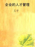 企业的人才管理
