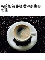 高效能销售经理28条生