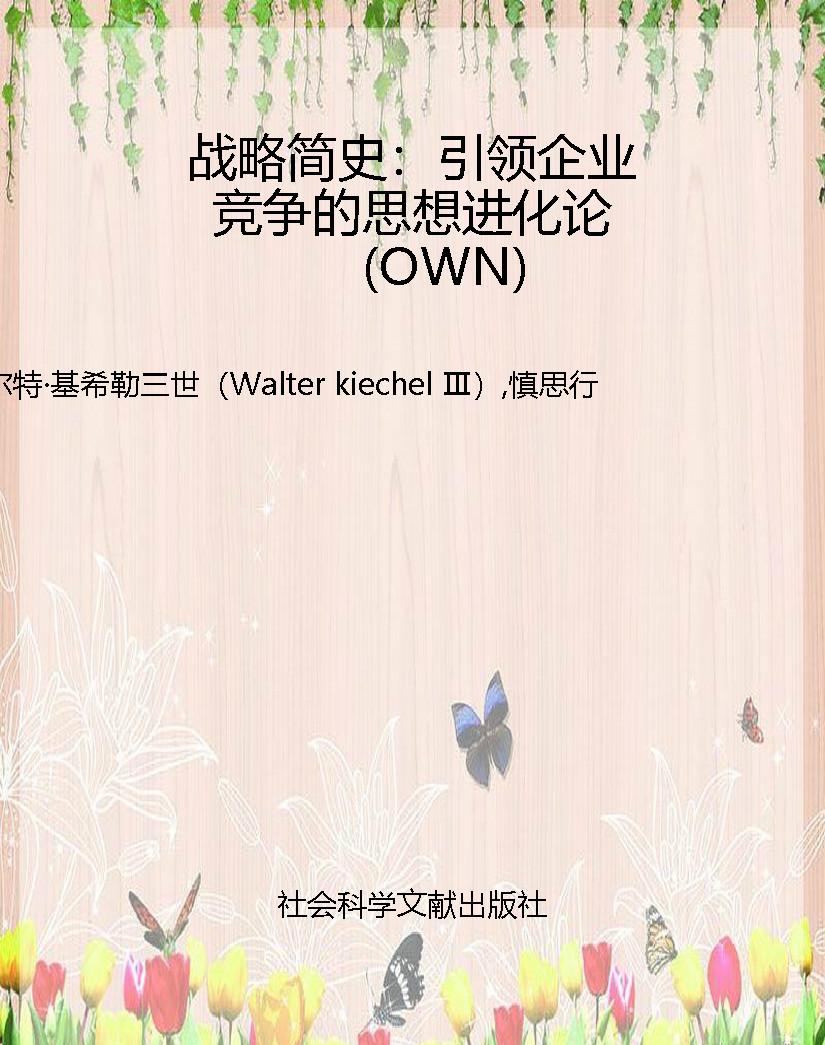 战略简史：引领企业竞争