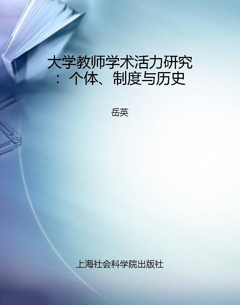 大学教师学术活力研究