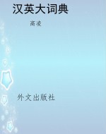 汉英大词典