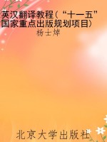 英汉翻译教程(“十一