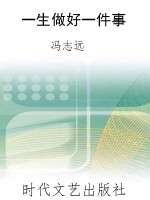 一生做好一件事