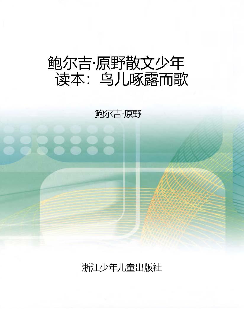 鲍尔吉·原野散文少年
