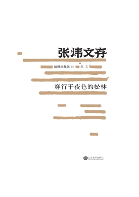 张炜文存——穿行于夜
