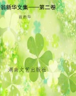 翁新华文集——第二卷