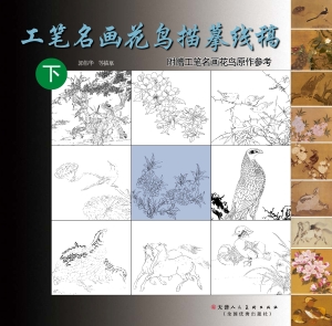工笔名画花鸟描摹线稿