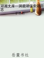 湖湘文库—洞庭湖保安
