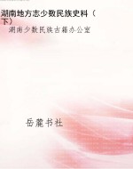 湖南地方志少数民族史