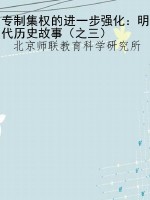 专制集权的进一步强化