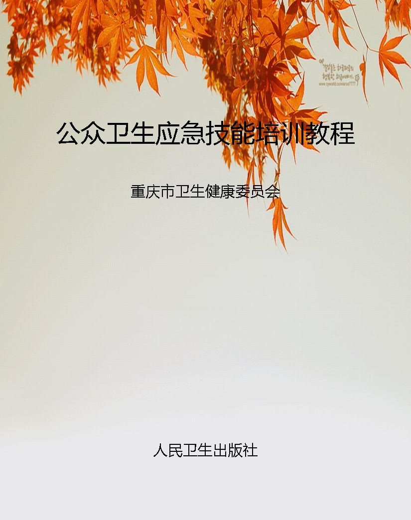 公众卫生应急技能培训