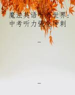 魔法英语听力世界：中考